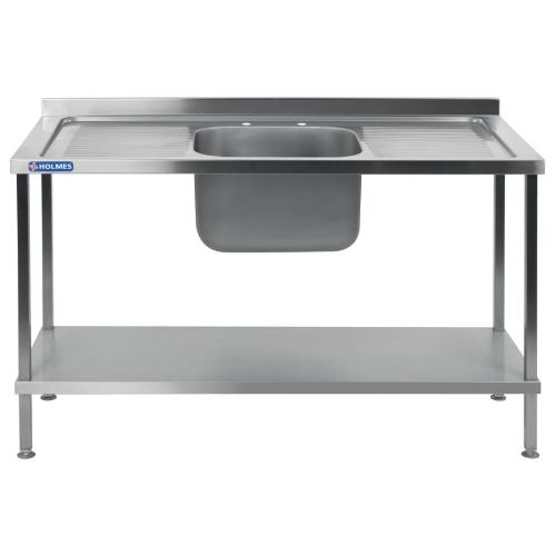 Vogue Centre Sink Bowl Double Drainer Welded - 1800x900x650mm (Direct)