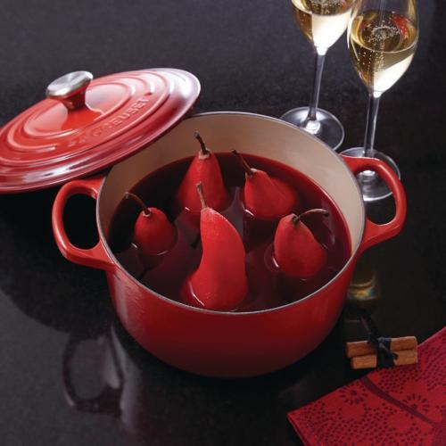 Le Creuset Cast Iron Round Casserole Cerise - 24cm 4.2Ltr