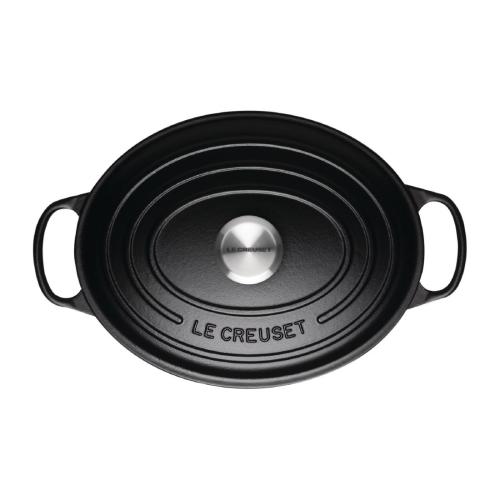 Le Creuset Cast Iron Oval Casserole Satin Black - 27cm 4.1Ltr