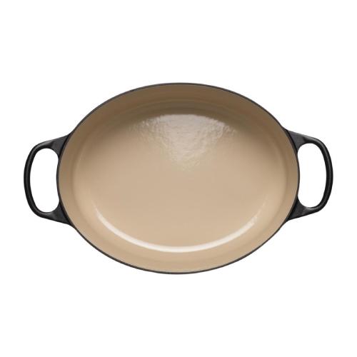 Le Creuset Cast Iron Oval Casserole Satin Black - 27cm 4.1Ltr