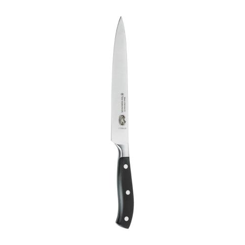 Victorinox Fully Forged Slicing Knife Pointed Tip Black - 20cm