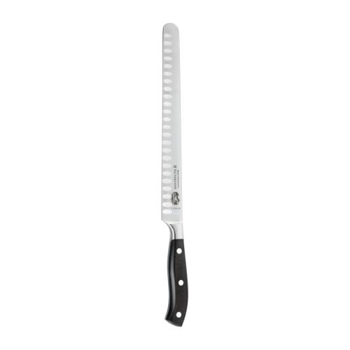 Victorinox Fully Forged Slicing Knife Fluted Blade Black - 26cm