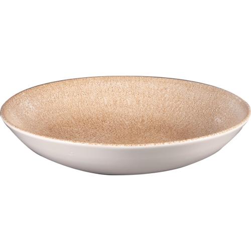 Churchill Raku Garnet Orange Evolve Coupe Bowl - 9 3/4" (Box 12) (Direct)