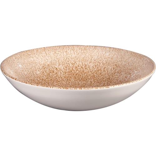 Churchill Raku Garnet Orange Evolve Coupe Bowl - 7 1/4" (Box 12) (Direct)