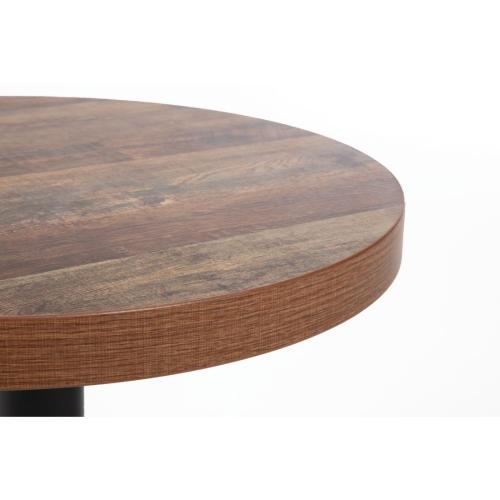 Bolero Table Top Round Urban Dark - 600x48mm