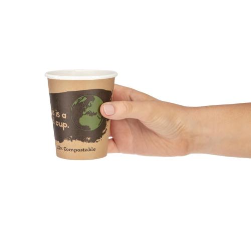 Fiesta Compostable Hot Cup Single Wall 'Kind' - 8oz (Sleeve 50)