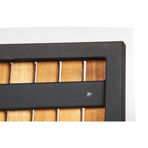 Bolero Steel & Acacia Arm Chair (Pack 4)