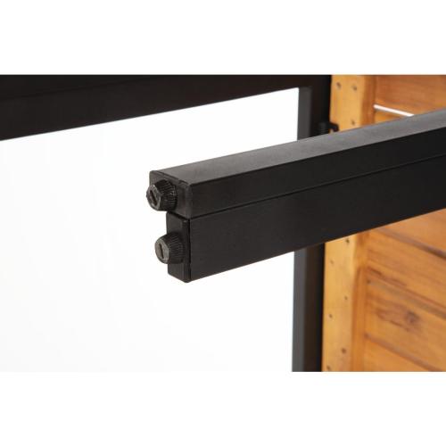 Bolero Steel & Acacia Bench - 1000x350mm (Pack 2)  FSC 100%