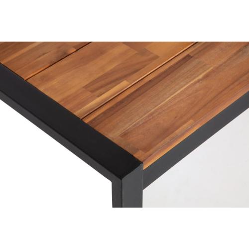 Bolero Steel & Acacia Industrial Table - 1800x900mm)
