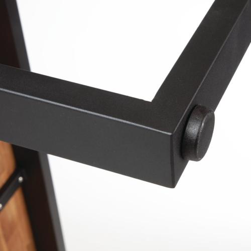 Bolero Steel & Acacia Industrial Bench 1600x380mm (Pack 2)