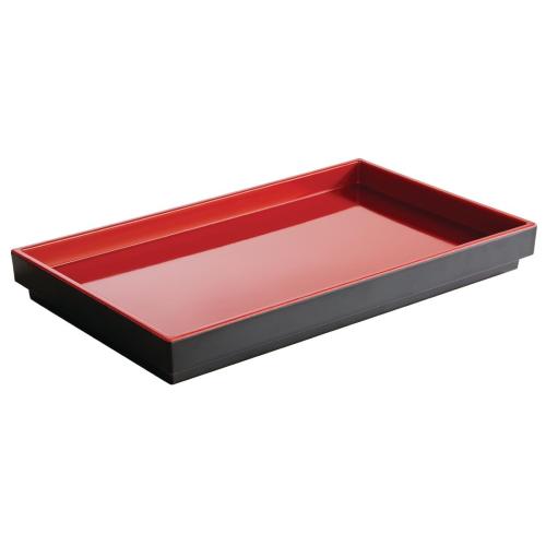 APS Tray GN 1/3 Red Asia Plus - 32.5x17.6x3cm (B2B)