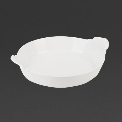 Revol French Classics Round Eared Dish Fluted White 250ml (Box 4) (B2B)
