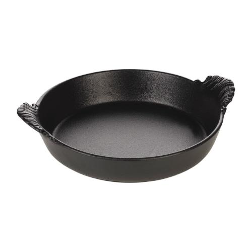 Revol French Classics Round Eared Dish Fluted Cast Iron Style 450ml (Box 4)(B2B)