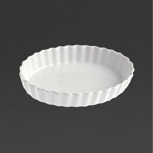 Revol French Classics Oval Flan Dish White 150ml (Box 6) (B2B)