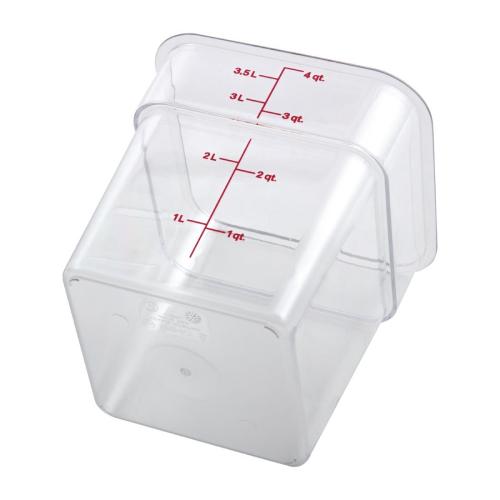 Cambro Square Storage Container - 3.8 Ltr (Pack 6) (B2B)