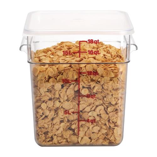 Cambro Square Storage Container - 17.2 Ltr (Pack 6) (B2B)