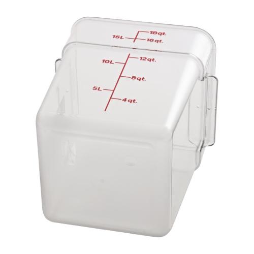 Cambro Square Storage Container - 17.2 Ltr (Pack 6) (B2B)