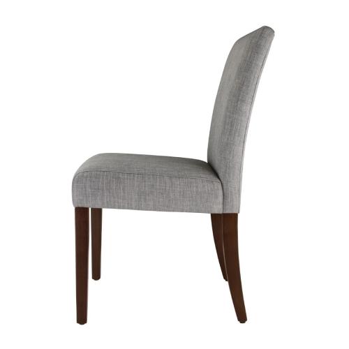 Bolero Chiswick Dining Chair Charcoal Grey with Antique Oak (Pack 2)