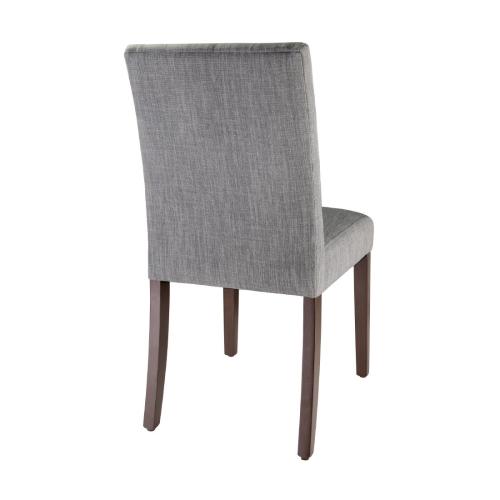 Bolero Chiswick Dining Chair Charcoal Grey with Antique Oak (Pack 2)