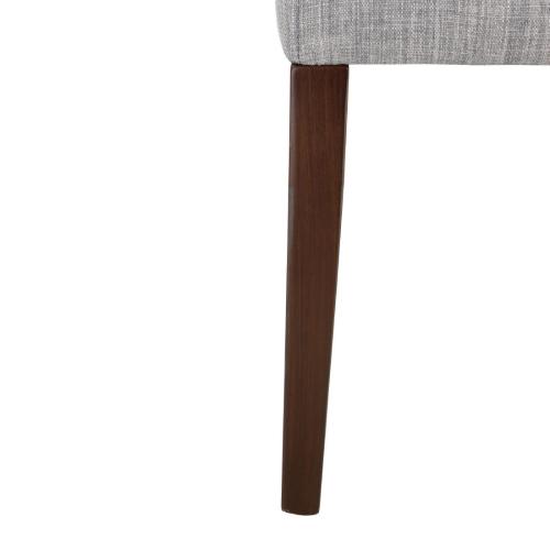 Bolero Chiswick Dining Chair Charcoal Grey with Antique Oak (Pack 2)