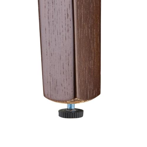 Bolero Chiswick Dining Chair Charcoal Grey with Antique Oak (Pack 2)