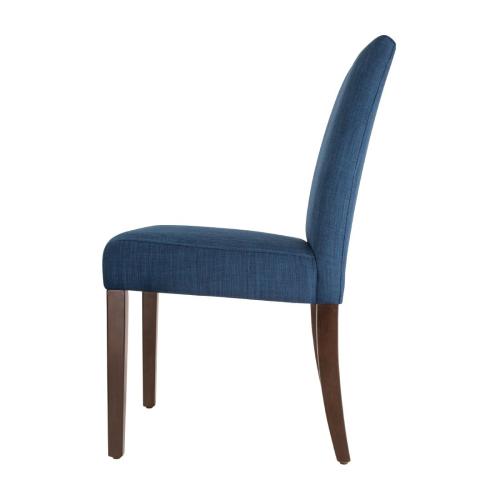 Bolero Chiswick Dining Chair Royal Blue with Antique Oak (Pack 2)