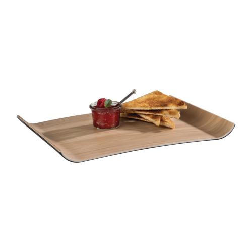 APS Frida Tray 355x260mm Wood/Black (B2B)