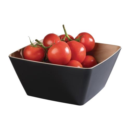 APS Frida Bowl Wood/Black - 250x250x75x120 (B2B)