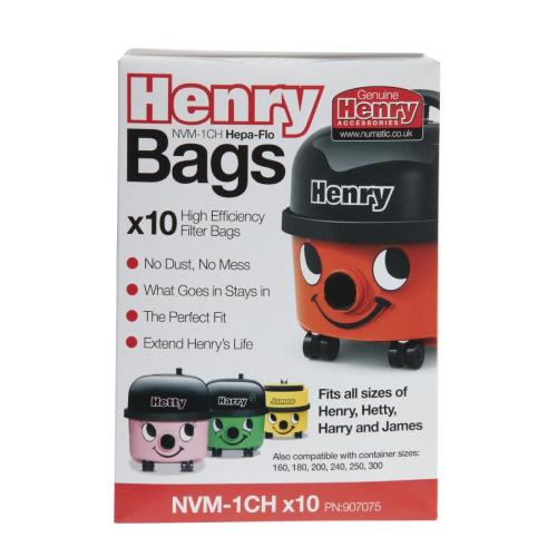 Numatic Henry Replacement Dust Bags (Pack 10)