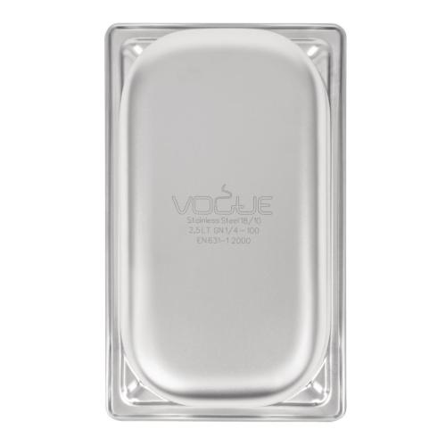 Vogue Heavy Duty St/St - GN 1/4 100mm