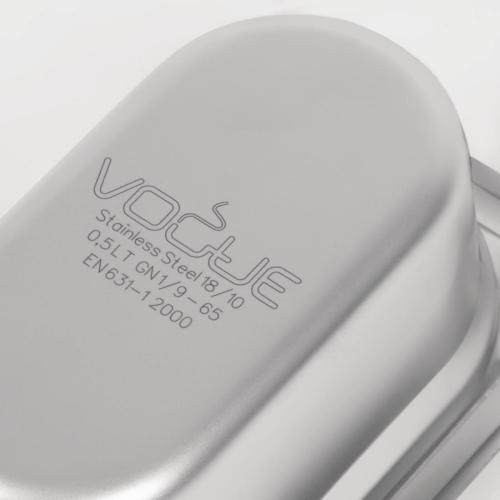 Vogue Heavy Duty St/St - GN 1/9 65mm