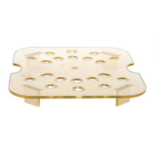 Cambro High Heat Polycarbonate GN Drain Plate - 1/6