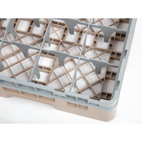 Cambro Camrack 16 Compartment Glass Rack Beige - Max Height 92mm (B2B)