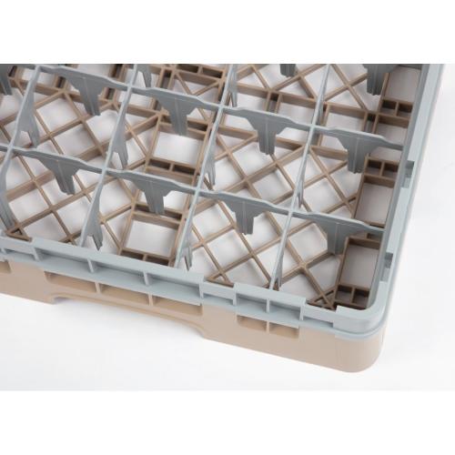 Cambro Camrack 25 Compartment Glass Rack Beige - Max Height 92mm (B2B)