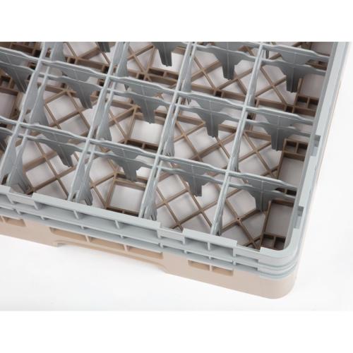 Cambro Camrack 25 Compartment Glass Rack Beige - Max Height 133mm (B2B)