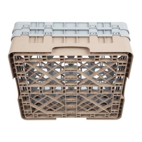 Cambro Camrack 25 Compartment Glass Rack Beige - Max Height 133mm (B2B)