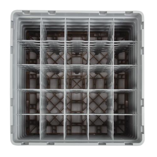 Cambro Camrack 25 Compartment Glass Rack Beige - Max Height 257mm (B2B)