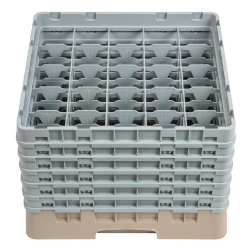 Cambro Camrack 25 Compartment Glass Rack Beige - Max Height 298mm (B2B)
