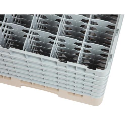 Cambro Camrack 25 Compartment Glass Rack Beige - Max Height 298mm (B2B)