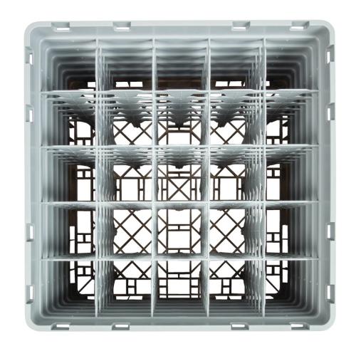 Cambro Camrack 25 Compartment Glass Rack Beige - Max Height 298mm (B2B)