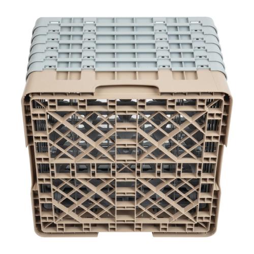 Cambro Camrack 25 Compartment Glass Rack Beige - Max Height 298mm (B2B)