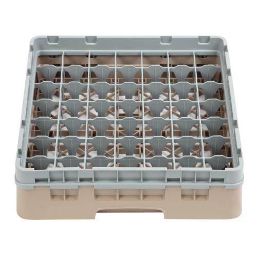 Cambro Camrack Beige 49 Compartments Max Glass - Height 92mm