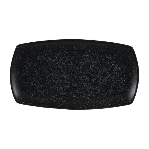 Menu Shades Caldera Ash Flat Rectangle Plate - 14x7 1/2" (Box 6) (Direct)