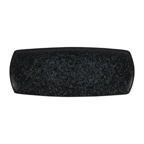 Menu Shades Caldera Ash Flat Rectangle Plate - 14x5 3/4" (Box 6) (Direct)