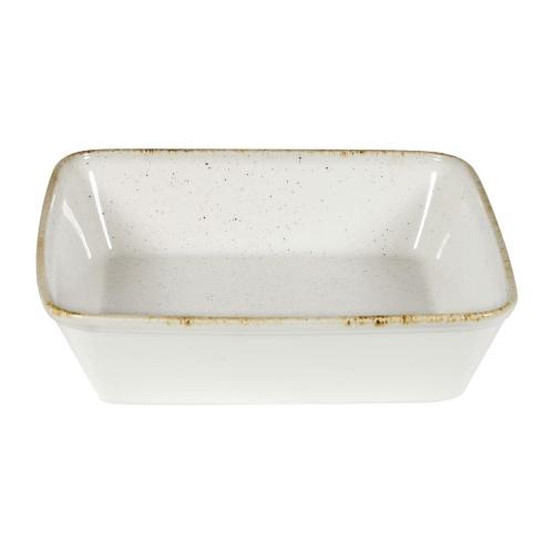 Churchill Stonecast Hints Barley White Squ Baking Dish 10x10x2.5"(Box 6)(Direct)