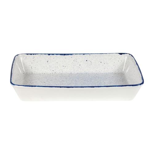 Churchill Stonecast Hints Indigo Rectangle Baking Dish 15" (Box 4) (Direct)