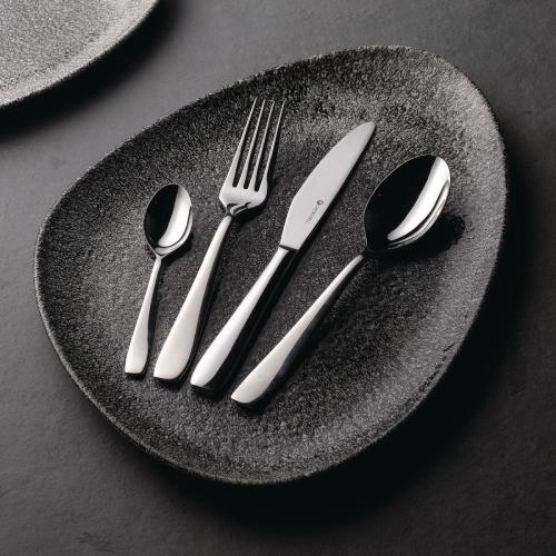 Churchill Raku Quartz Black Triangle Chefs Plate 7 3/4x5 3/4" (Box 12) (Direct)