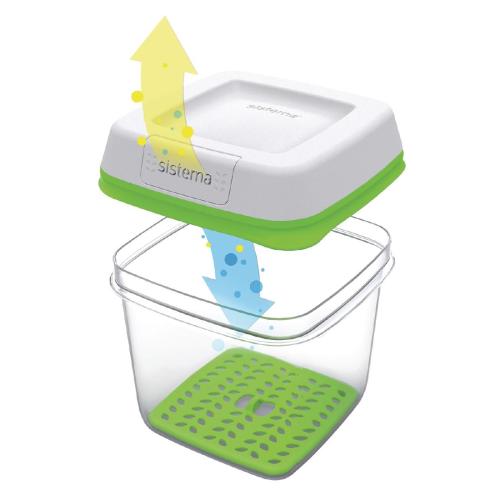 Sistema Freshworks Medium Square Container - 1.5Ltr