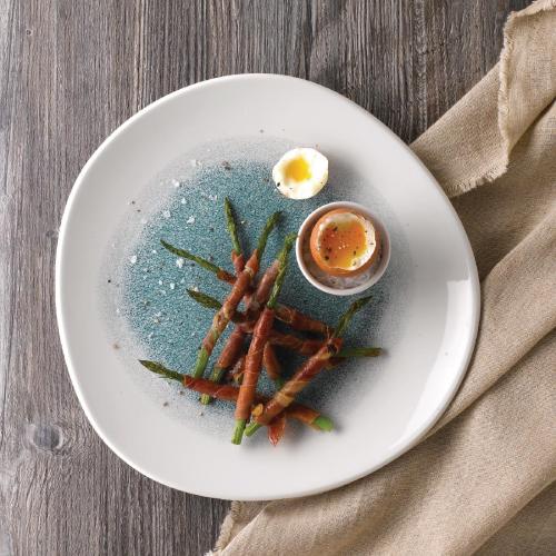 Churchill Raku Jade Green Round Trace Plate - 10 3/8" (Box 12) (Direct)