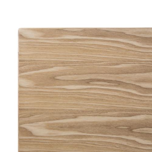 Bolero Pre-Drilled Square Table Top Natural Ash Veneer - 700x700mm
